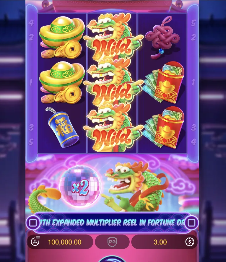 Fortune Dragon, arte oficial do mascote-dragão em festival de Ano Novo Chinês